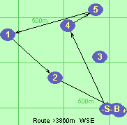 Route >3860m  WSE